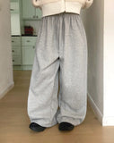 Ola Brushed Diagonal Wide Sweatpants