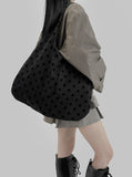 Dot wide shoulder bag