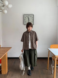 [Unisex] Aoli Banding Nylon Banding Cargo Bermuda Pants
