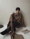 With scarf blouson