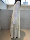 Himet Frill Tiered Sleeveless Long One Piece