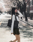 Mood Strap Ribbed Cardigan