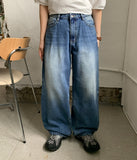 Pohin washed denim pants