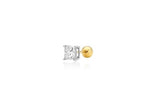 Essence 14K (Y) Lab-worn Diamond Princess Piercing 0.5CT