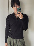 Boot Raglan Half Zip-Up Muscle Tee