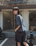ENZ STRIPED HALF SHIRT