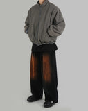 Two tone washed corduroy pants