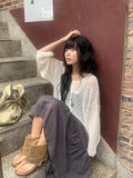 Rando Two-Way Net Loose Fit Summer Cardigan