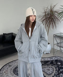 Dihen Two Way Hooded Zip-Up