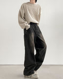 Vortex Washing Wide Denim Pants