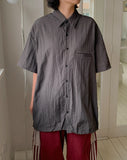 [unisex] Hipom Nylon Over Short Sleeve Shirt