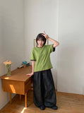 [BAONHAUS] Yanka Layered Color Matching Short Sleeve Tee