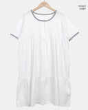 Dason Henley Neck Short Sleeve One Piece