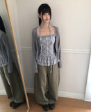 Kenu Cutout Balloon Wide Cotton Pants