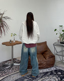 Ravid Balloon Track Denim Pants