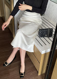 Molly Satin Mermaid Long Skirt