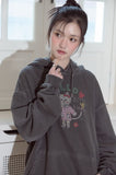 Hello Flower Pigment Hoodie