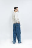 Wavy Brushed Wide Denim