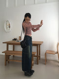 Toku Vintage Washing Cargo Denim Long Skirt