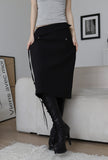 Hats Line Midi Skirt