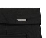 belted folding wide pants