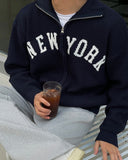 Grass New York Zip-Up Knit