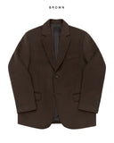 Knob Wool Two-Button Jacket