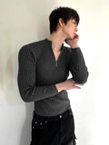 Berute Ribbed Half-zip Muscle Fit Knit