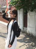 Russo See-Through Ribbed Button Cardigan