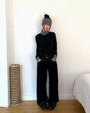 Ibin Studded Bootcut Denim Pants
