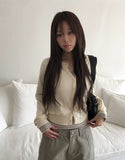 Chiran Round Simple Basic Knit Cardigan