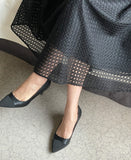 Leburne Punching Lace Banding Skirt