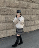 Jad mink fur zip-up