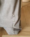 Nelz Corduroy Snap Wide Pants