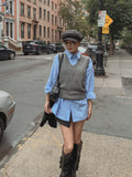 Musket Cable V-neck Knit Vest