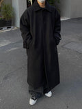 F/W robe wool overfit balmacan coat