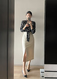 Bonia Slit Skirt