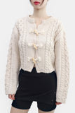 Mortian Cable Knit Cardigan
