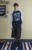 DOODLE RAGLAN LONG SLEEVE TEE