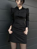 slim shirt dress