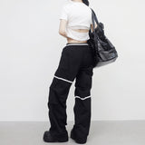 Miton cropped back slit T-shirt