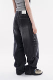 Milo snap wide denim pants