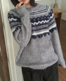 Renti Wool Angora Nordic Jacquard Knit