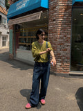 Hip snap Wide Denim
