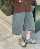Pallid Pocket Denim Bermuda Pants