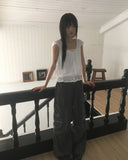 Moon Moon Stud Two Way Cargo Pocket Banding Pants