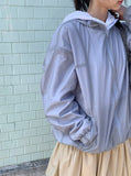 [unisex] Hishan Cut Two-Way Hood Windbreaker