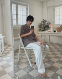 Edith Linen Half Shirt