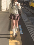 Regen Check Mini Skirt Pants