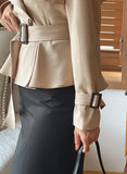 Obli Trench Short Jacket (Belt set)